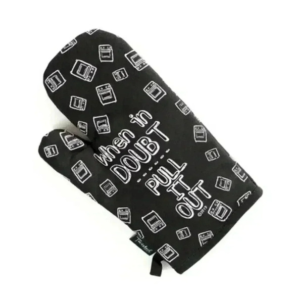 Funny Other - When In Doubt Pull It Out Funny Oven Mitt New With Tags Humorous Adult Kitchen